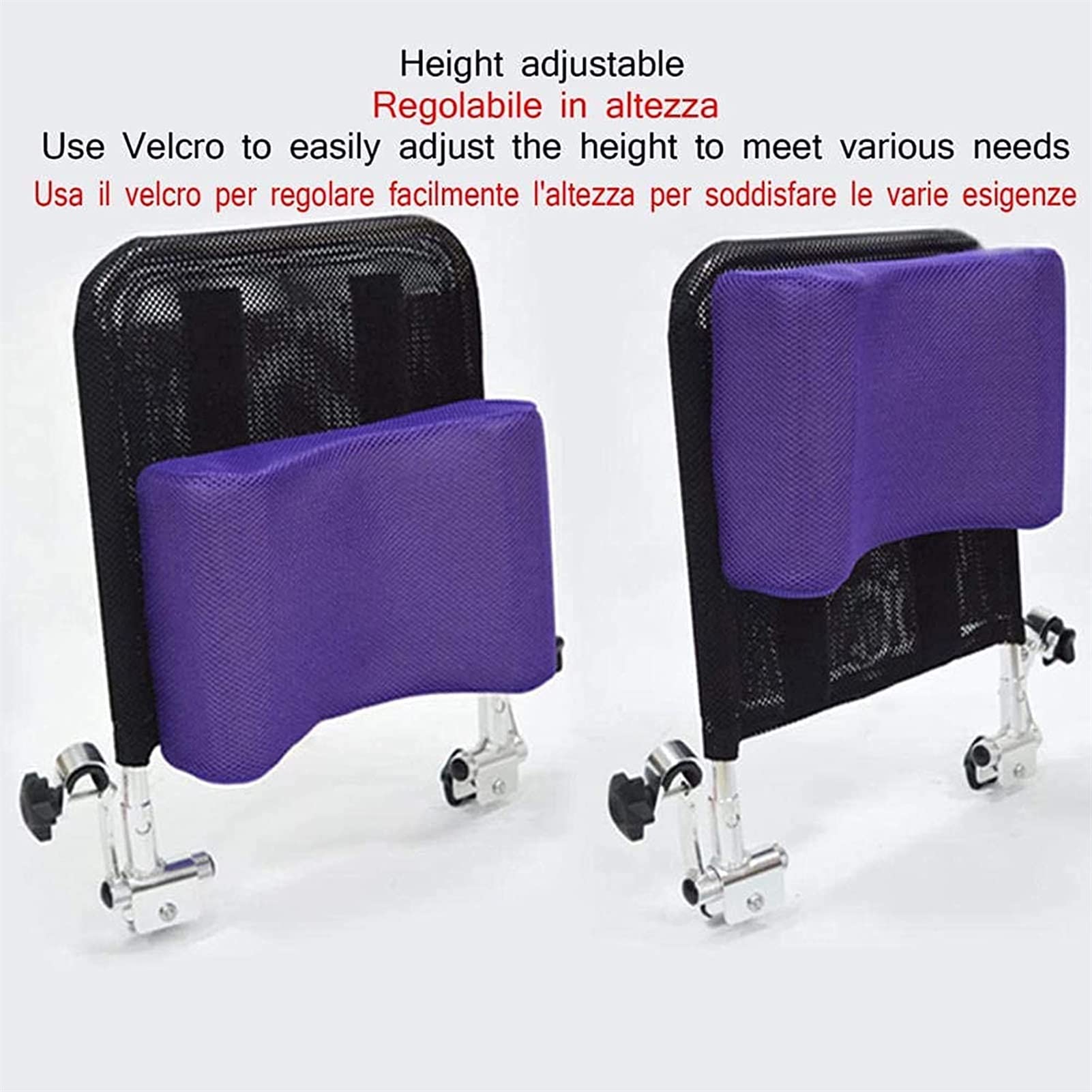 Reposacabezas universal ajustable para silla de ruedas para mayor comodidad y apoyo, ideal para silla de ruedas, silla móvil y silla de viaje, fácil de operar y ajustar