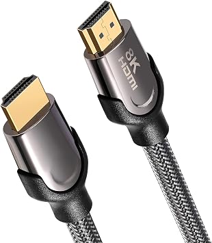 Long 8K HDMI 2.1 Cable 40FT, 48Gbps Ultra HD Lead High Speed Cord Connector, Supports 8K@60Hz, 4K@120Hz, eARC HDR10, HDCP 2.2/2.3 Dolby, VRR, Compatible with Fire TV/Roku TV/PS5/Xbox X/Switch etc