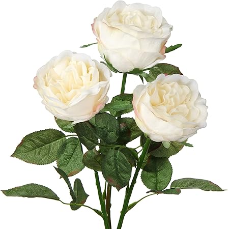 QSYJCCXD 10 Samtrosen Mit Stiel – Künstliche Rosen Aus Velour Für Deko & Hochzeit