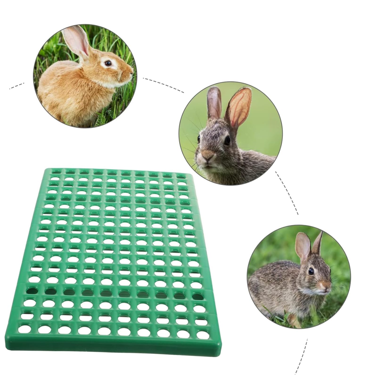 Generico Suelo de la Jaula para conejos Red Inferior para Jaula para Conejos Jaula para Mascotas Suelo de Conejera Suelo para Conejos Alfombrilla para Jaula de Plástico