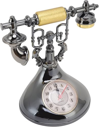 Miniatura 9 de Reloj de teléfono vintage Reloj despertador Vintage Retro antiguo patrón reloj de mesa(YF020 1)