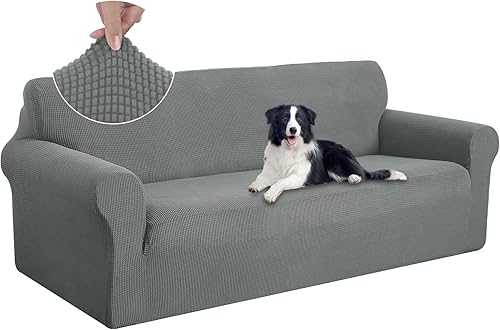 Miniatura 159 de U-NICE HOME Funda elástica para sofá de 2 plazas, funda protectora de muebles para sofá de 2 plazas, apta para mascotas (sofá biplaza, beige)