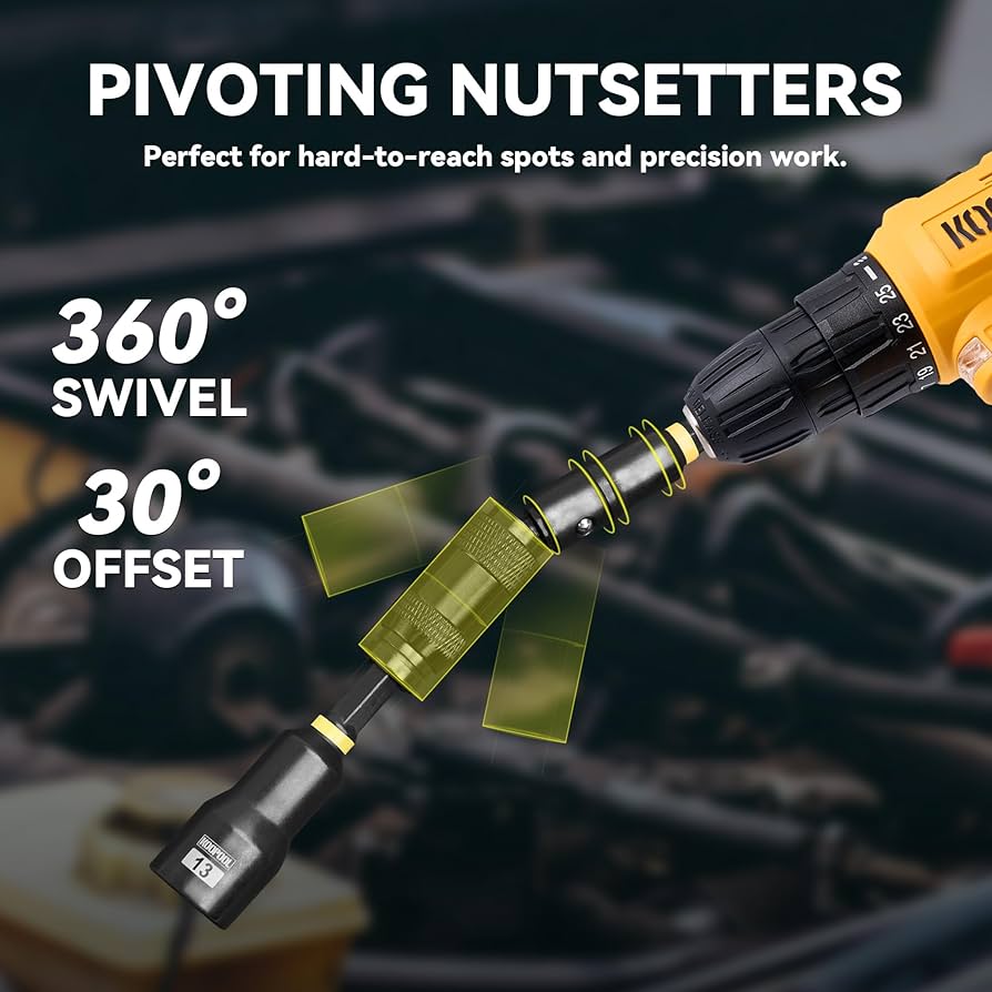 ⭐️ mini55 Amazon.com: Impact Magnetic Nut Driver Set, 55PCS Impact