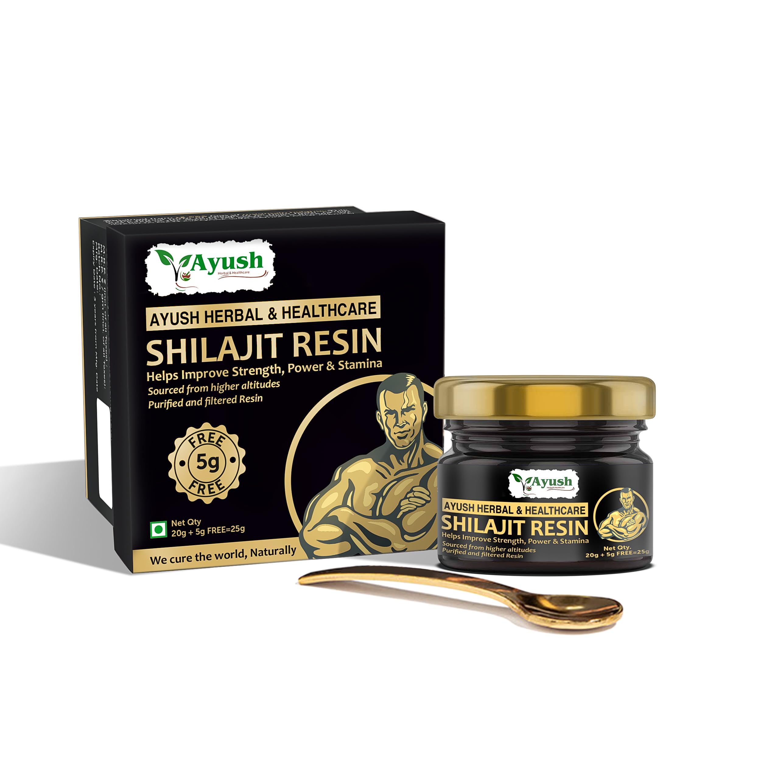 Ayush Herbal & Healthcare Shilajit Resin | 100% Pure | Natural Stamina & Endurance Booster | 20g | 5g Extra (25g Total) (B0DBHSWQ4X) Amazon Price History, Amazon Price Tracker