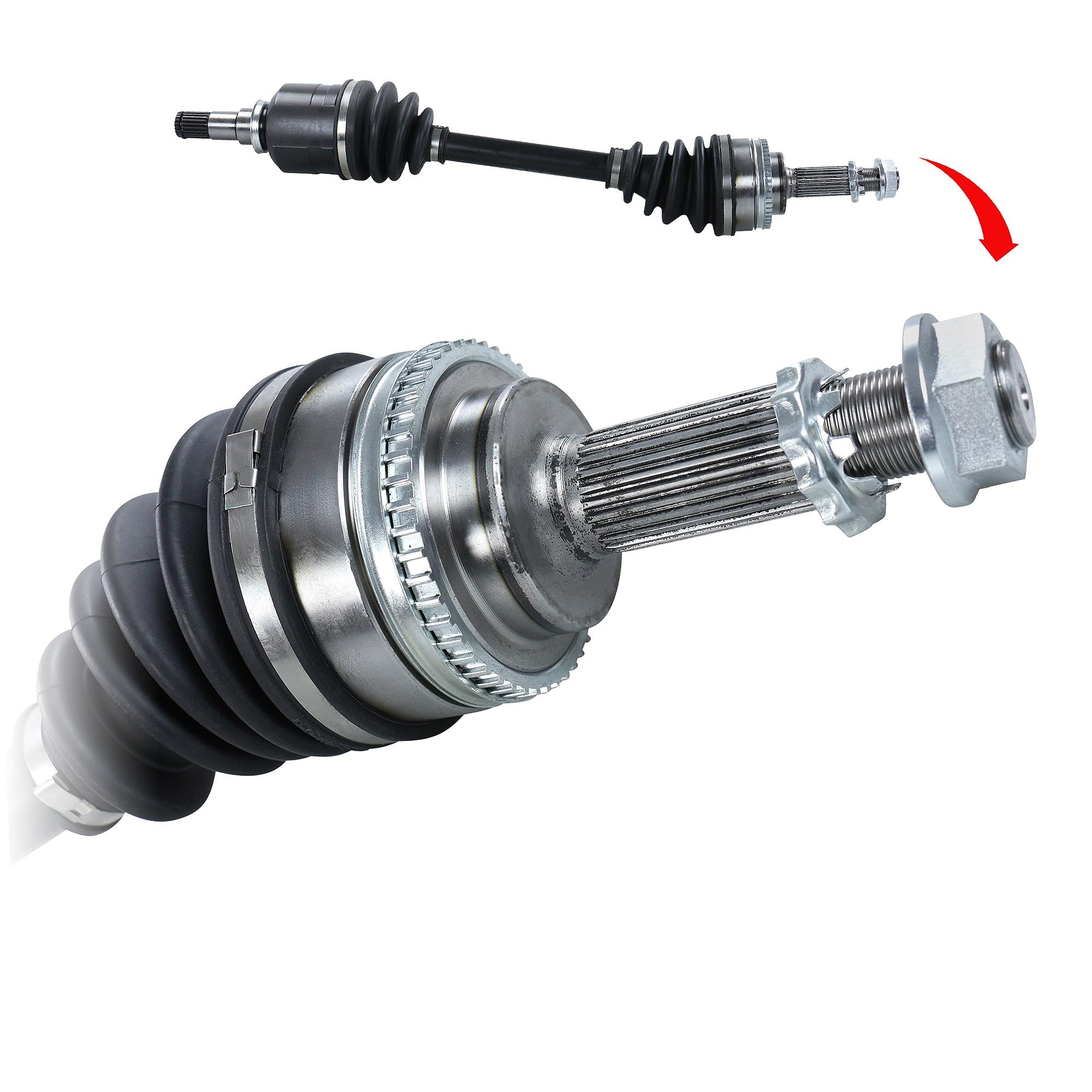 BESTPRICE 1x Eje de transmisión delantero izquierdo compatible con TOYOTA COROLLA (_E12_), COROLLA Estate (_E12_), COROLLA Notchback (_E12_)