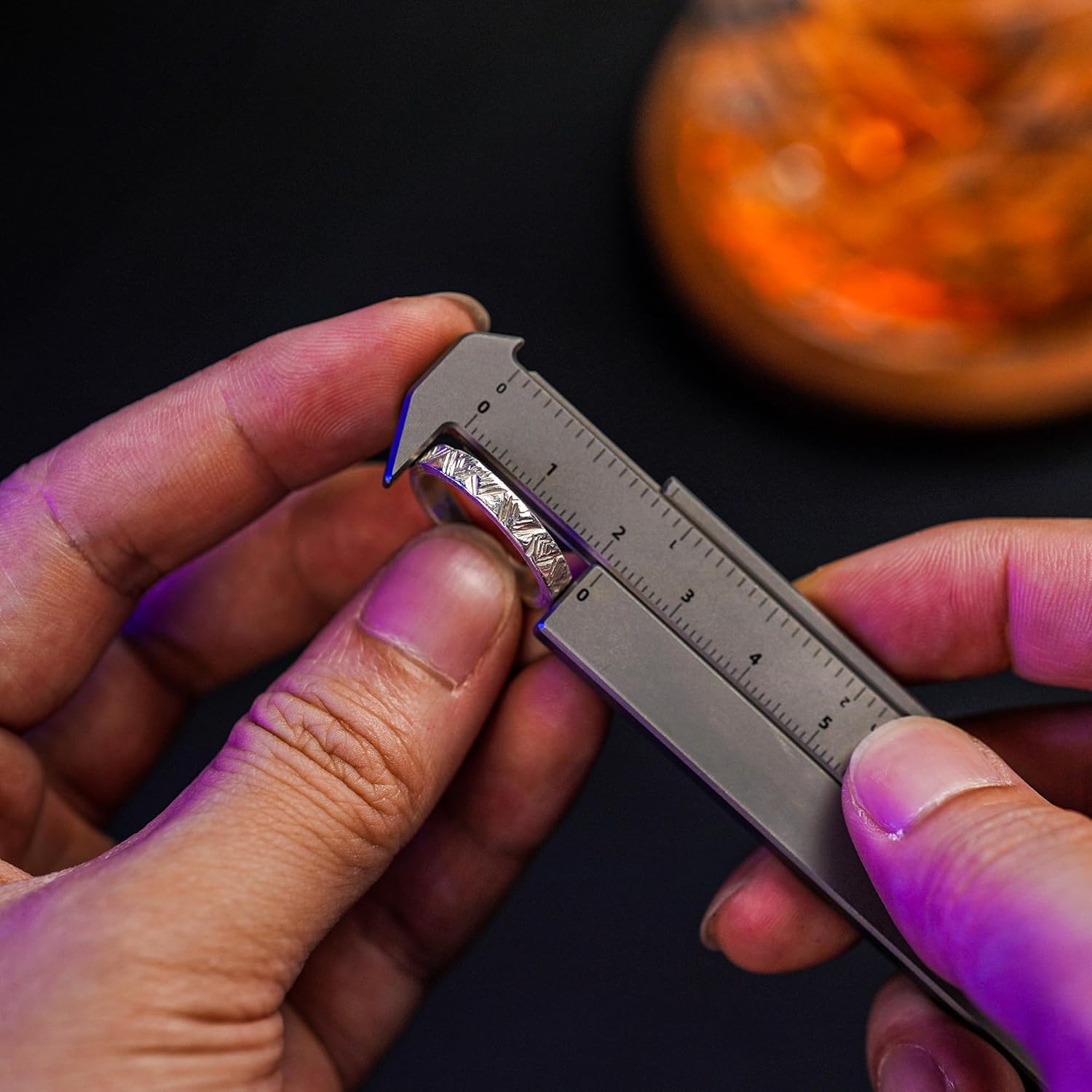 MecArmy RU01 Titanium Caliper + CH16 Quick-Release Keychain EDC Set