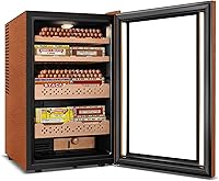 Vista 20 de Tylza 15 Inch Beverage Refrigerator, 130 Cans Quiet Beverage Fridge, 15'' Beverage Cooler Under Counter with Glass Door and Lock for Built-in or