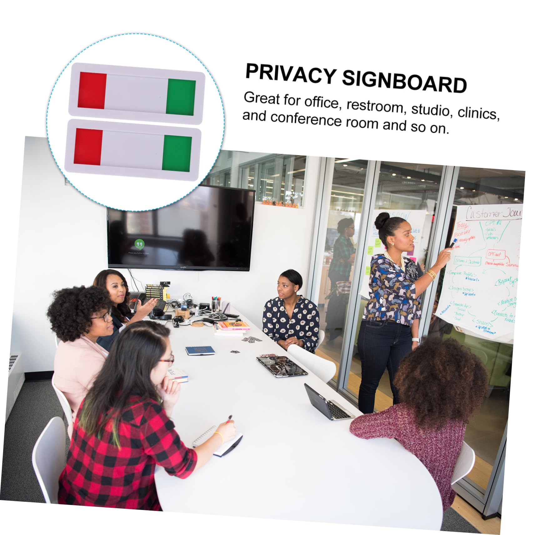 SHINEOFI 24piezas Indicador De Privacidad Para Puertas Deslizantes Señal Abierto Cerrado Para Oficinas y Salas De Reunión Diseño Elegante y Visible Para Negocios y Servicios Públicos