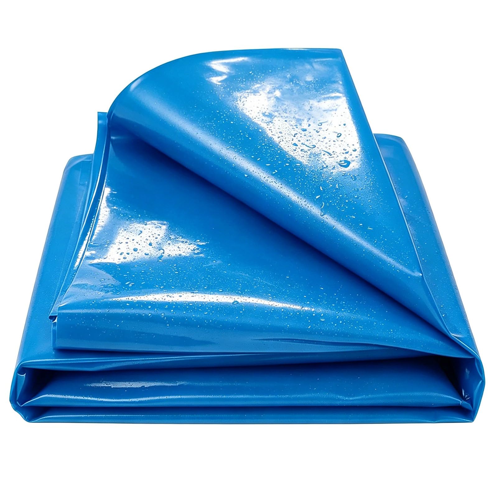 Hamankim Outdoor Blue Fish Pond Liner 3x2m 5x6m 7x8m 8x10m HDPE Waterproof Membrane, Underlay Flexible Pond Lining Film for Aquaculture, Garden Waterfall & Swimming Pool