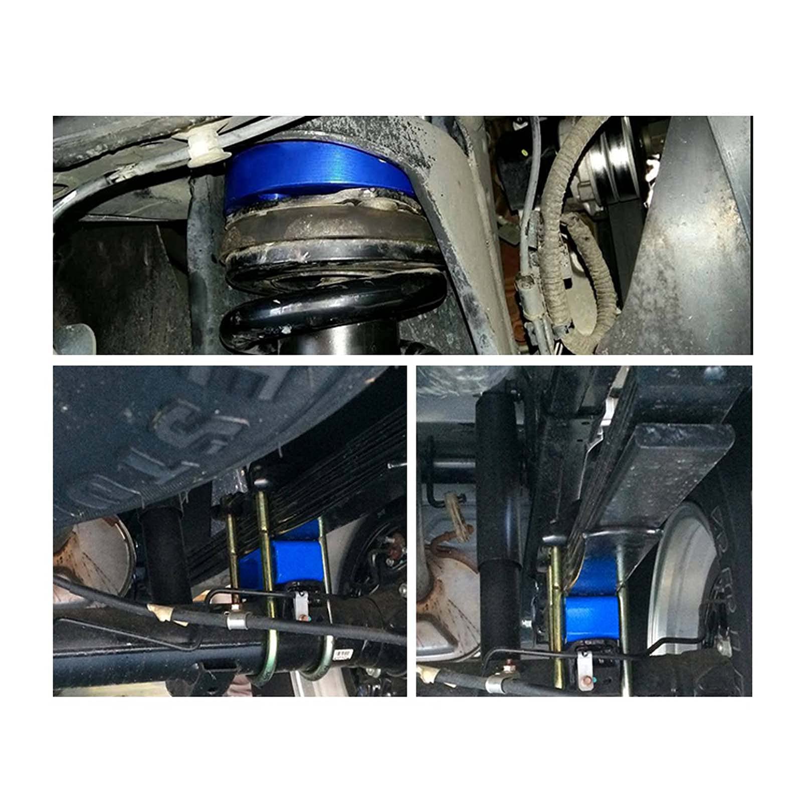 JINGLING 32MM Suspension Avant 51MM Blocs de Suspension arrière Kits de Levage pour NAVARA Frontier D40 4WD 2005-2014 UBolt Kit Raise Adapter Strut Spring (avant et arrière)