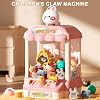 Claw Machine for Kids, Vending Machine Toy with Plush Prizes - Electric Arcade Grabber Game with Sound & LED Lights, Hand-Eye Coordination Skill Toy, Birthday Party Gift
