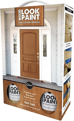 Miniatura 10 de Giani Kit de pintura de aspecto de madera para puertas delanteras e interiores (roble miel)