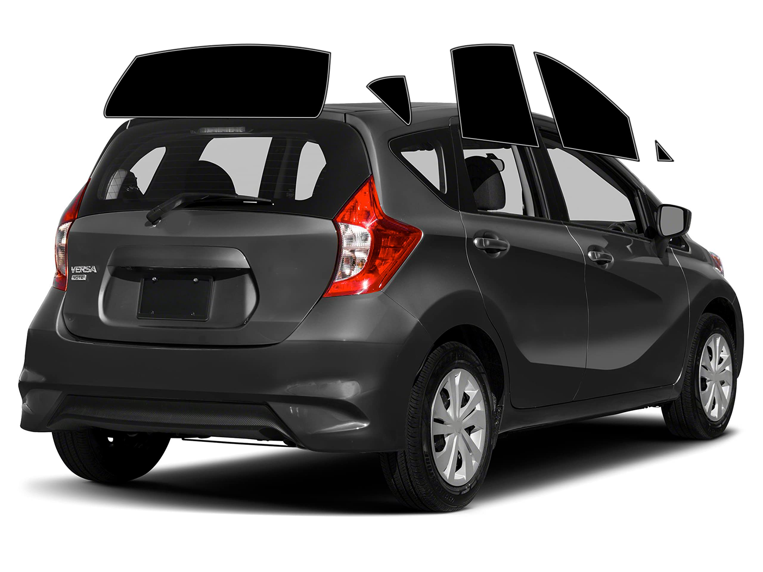 AUTOTEK Precut Windows Tint Film All Sides Cars Sun Blocking Protection Privacy Anti Shatter Glass 2 Ply Film Any Tint Shade kit for Nissan Versa Hatchback 2014-2019