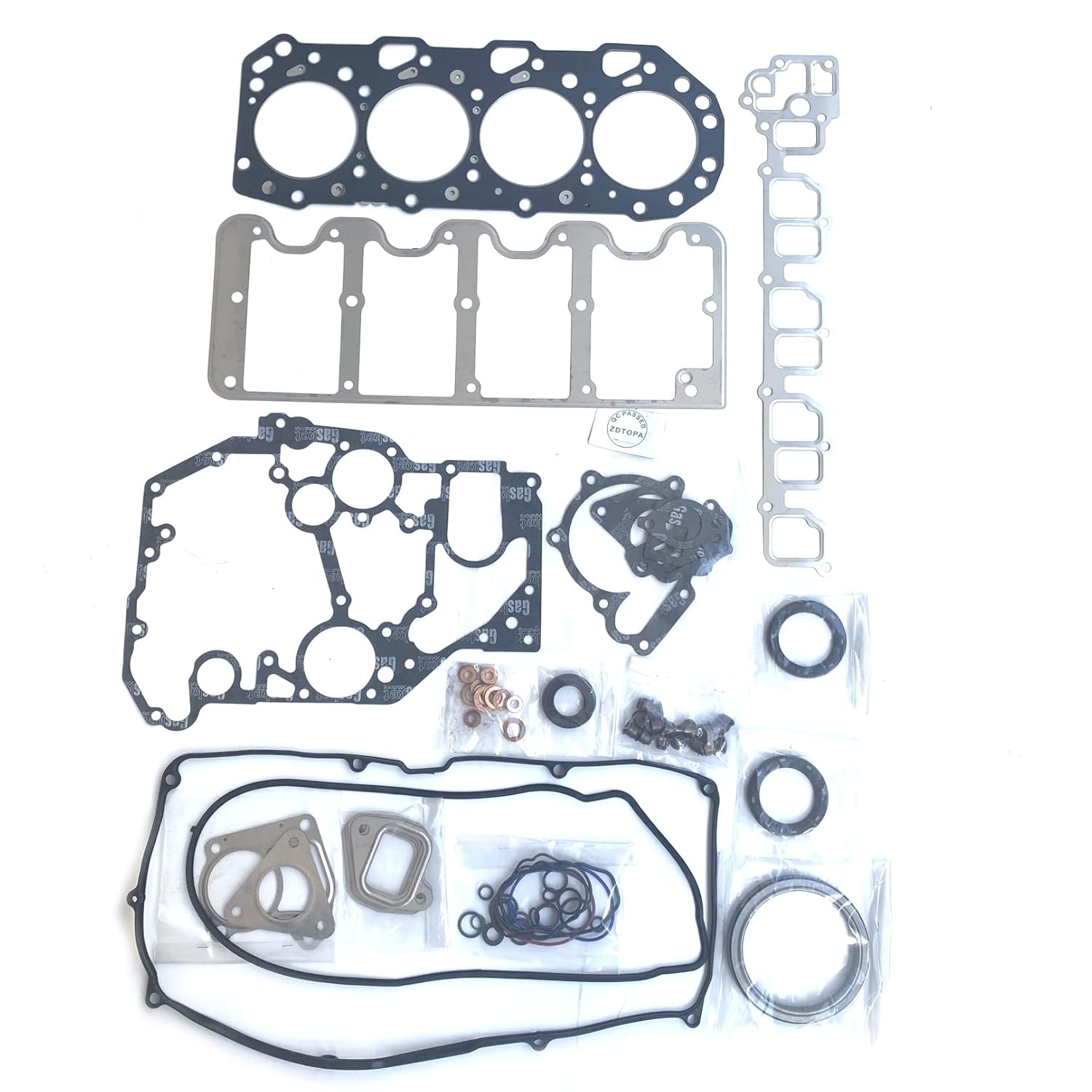 4JX1 Overhaul Gasket Kit 5-87814166-2 Full Gasket Set Compatible with Isuzu Trooper Opel Monterey VAUXHALLMONTEREY Mk II 3.0TDI 2999cc 1998-