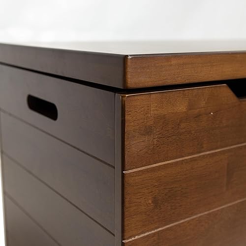 Miniatura 5 de eHemco Tronco de almacenamiento de hojas de plástico tejido resistente con marco de metal, 29.13 x 17.32 x 17.12 pulgadas, natural (amarillento)