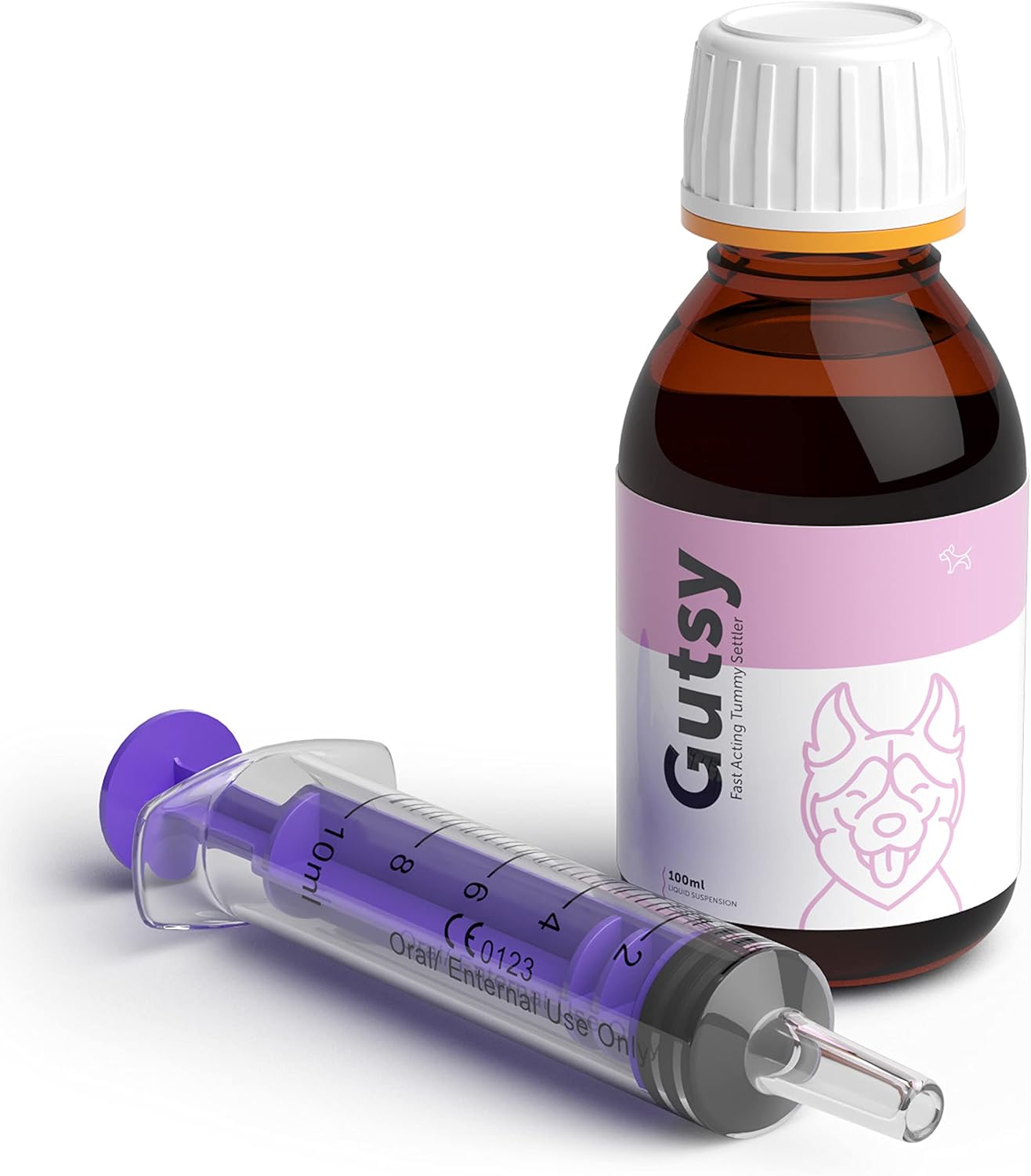 GUTSY 100 ml Natural Fastacting Tummy Settler for Dogs & Puppies with Montmorillonite