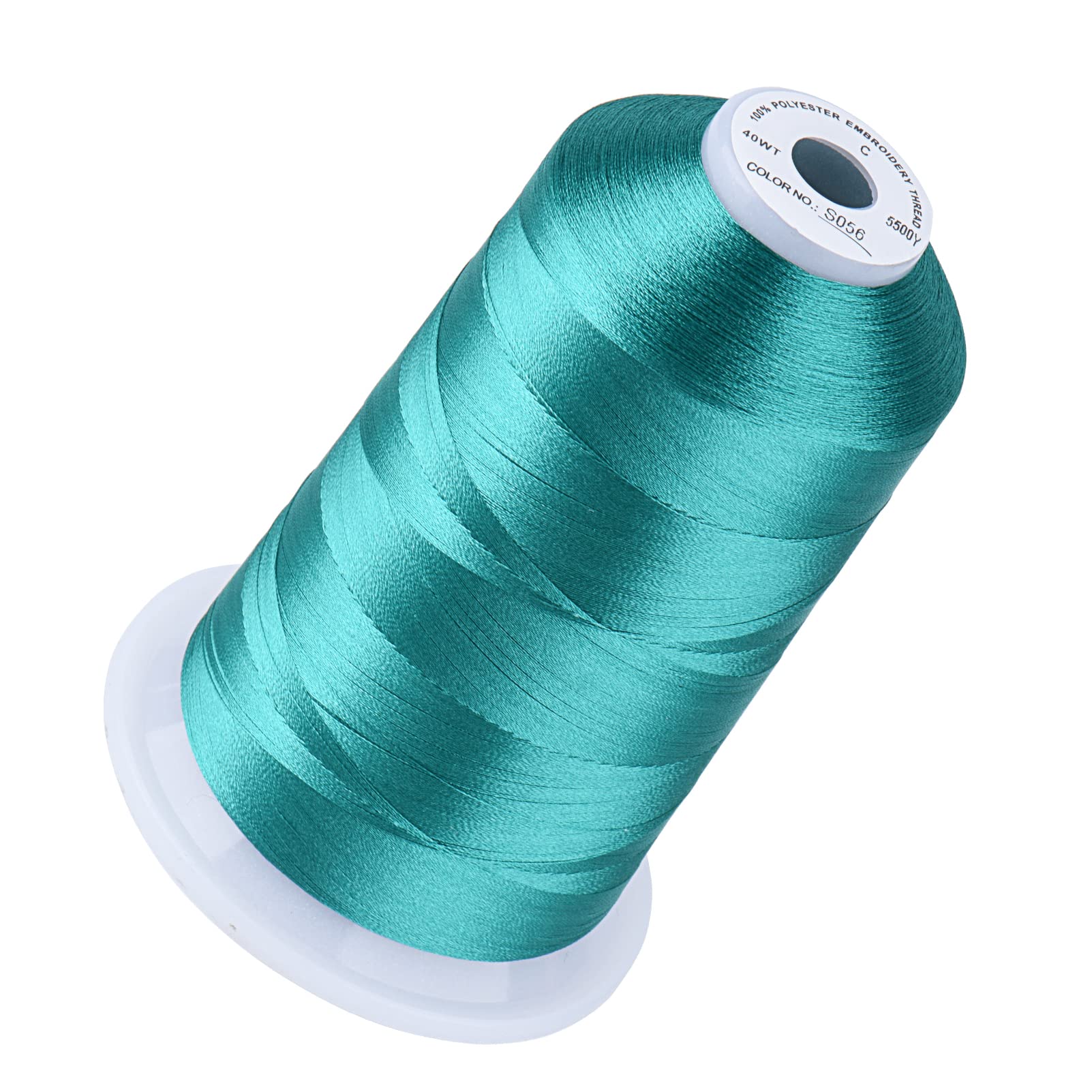 Simthread Embroidery Thread 5000M 40WT Polyester, Light Teal Blue S056