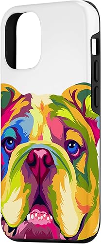 Miniatura 2 de iPhone 14 Pop Art Bulldog Inglés Pet Paw Regalo Hombres Mujeres Dog Lover Case