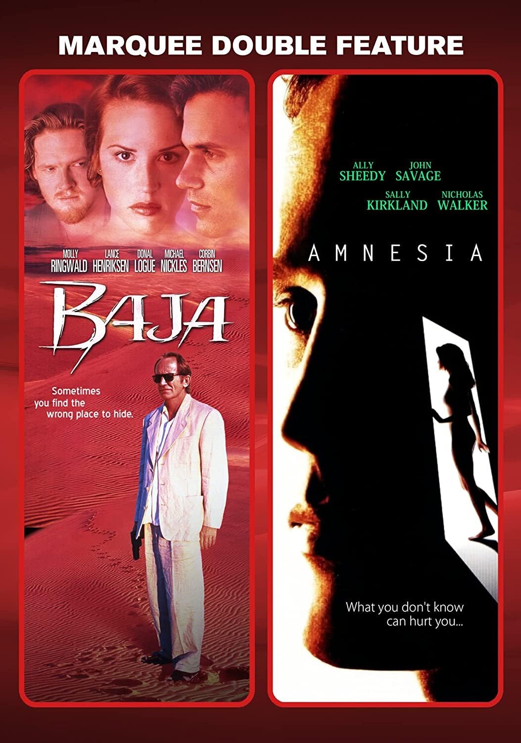DVD Baja / Amnesia (Marquee Double Feature) edición USA para coleccionistas de cine