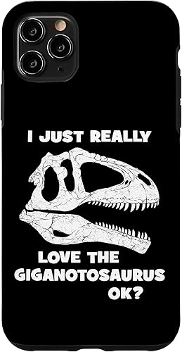 Vista 4 de iPhone 12/12 Pro Giganotosaurus Fossil Skull Dinosaur Huesos, Funda Giganotosaurus