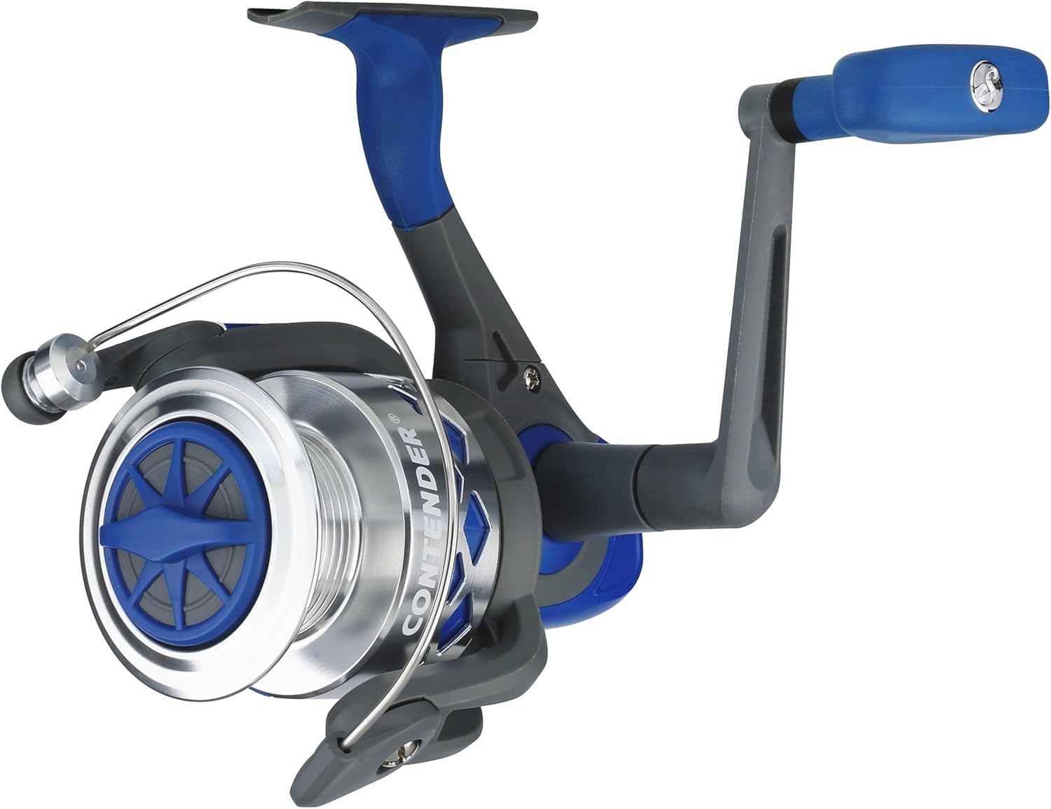 Shakespeare Contender Spinning Fishing Reel, Size 40, Instant Anti-Reverse, Felt Front Drag System, Durable Aluminum Spool
