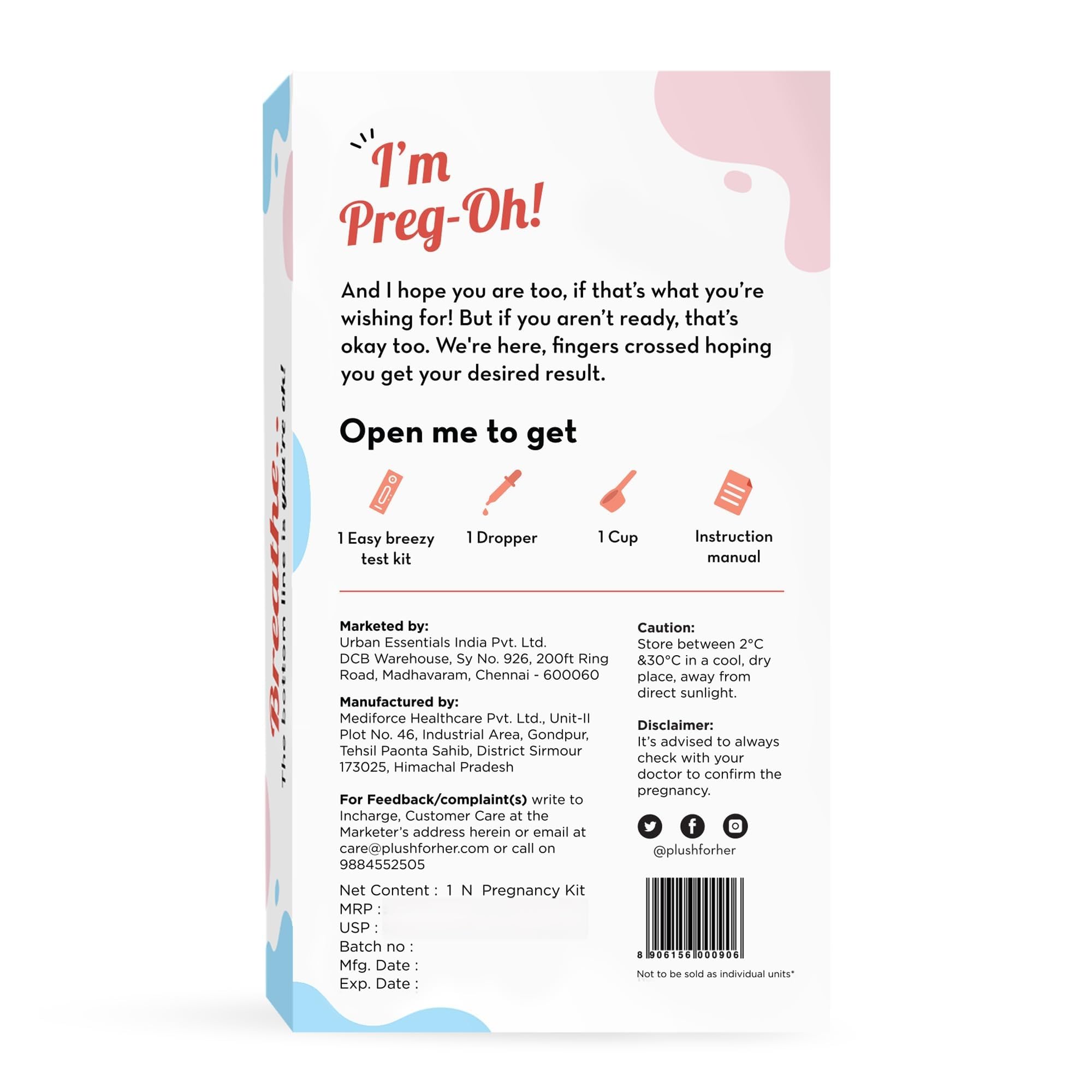 Preg-oh! Basic Pregnancy Test Kit 3 Pieces | 99% Accurate Results in 5 Minutes | Includes Collection Cups & Precision Droppers | Easy-to-Use Home Pregnancy Test Kit — Amazon image 3