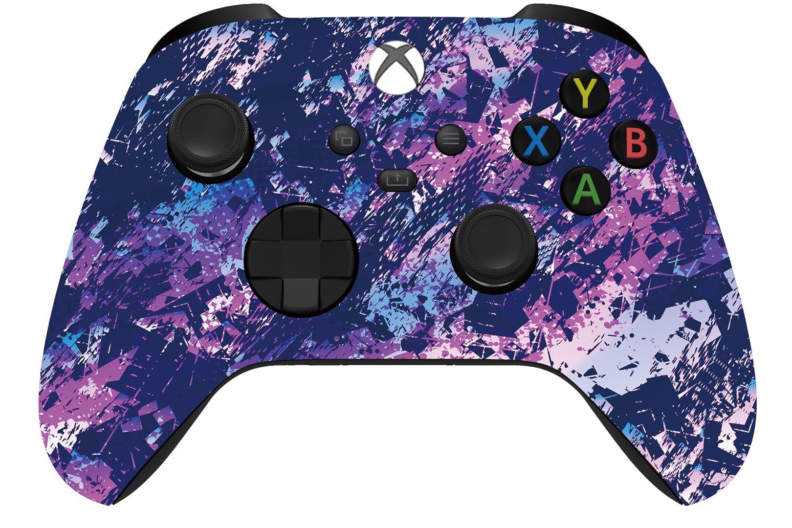 Custom Controllerzz Wireless Controller for Microsoft Xbox Series X/S &amp; Xbox One - Custom Soft Touch Feel - Custom Series X/S Controller (X/S Purple Chaos)