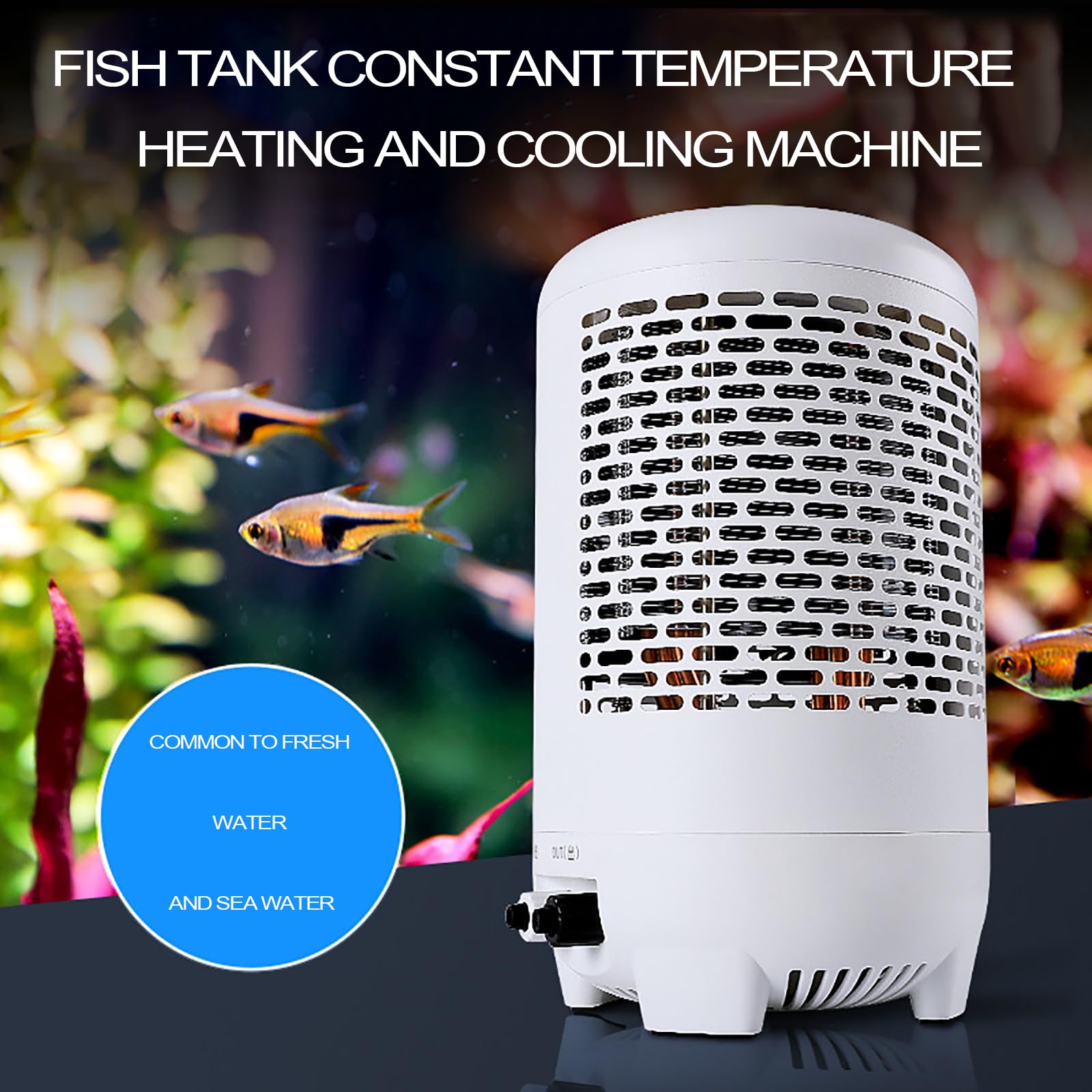 Termostato Riscaldamento Raffreddamento per Acquario, Termostato Silenzioso per Acquario, Intervallo Controllo della Temperatura: (3-35°)/nessun Rumore/Controllo Automatico della Temperatura