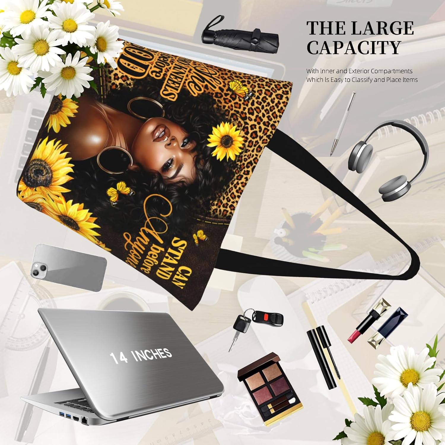 Christian Bible Tote Bags for Women Bible Church Bags Religious Reusable Grocery Bag - Image 4