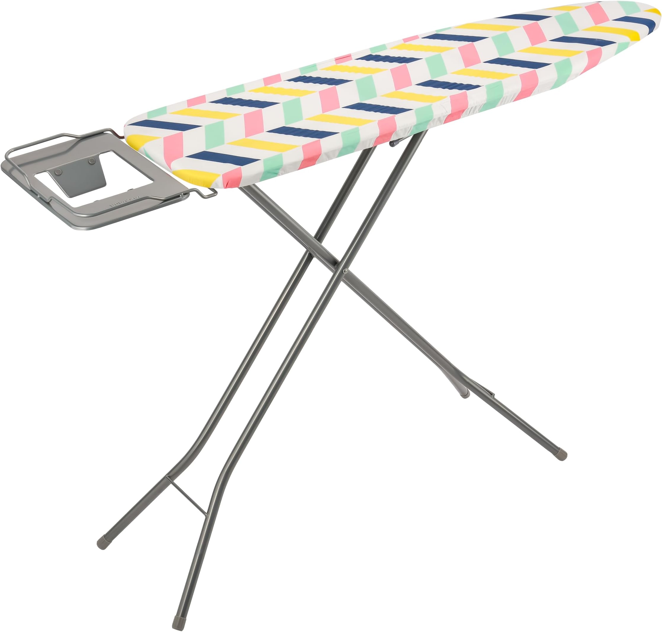 Delcasa 110x34 cm Ironing Board Ironing Table assorted color with Powder Coated Carbon Steel Iron Table with Adjustable Height Mechanism Heat Resistant Cotton Cover