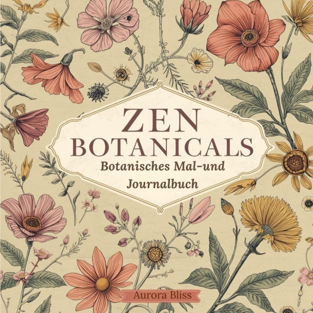 Zen Botanikals: Ein achtsames botanisches Mal- & Journalingbuch für Ruhe, Kreativität und innere Balance (Floral Series)