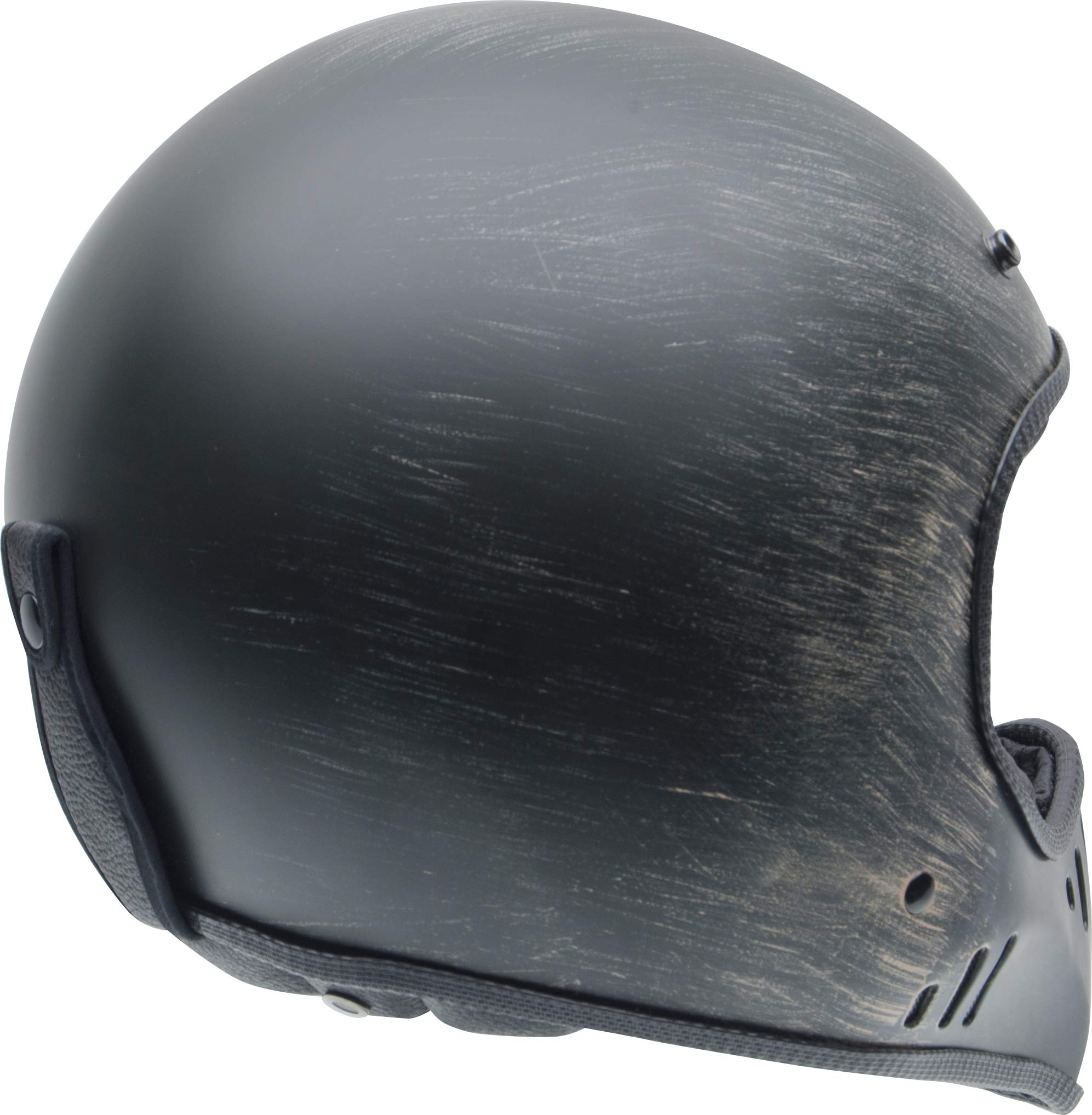 NZI Casco Moto, Matt Nero Oxyd, Taglia Grande