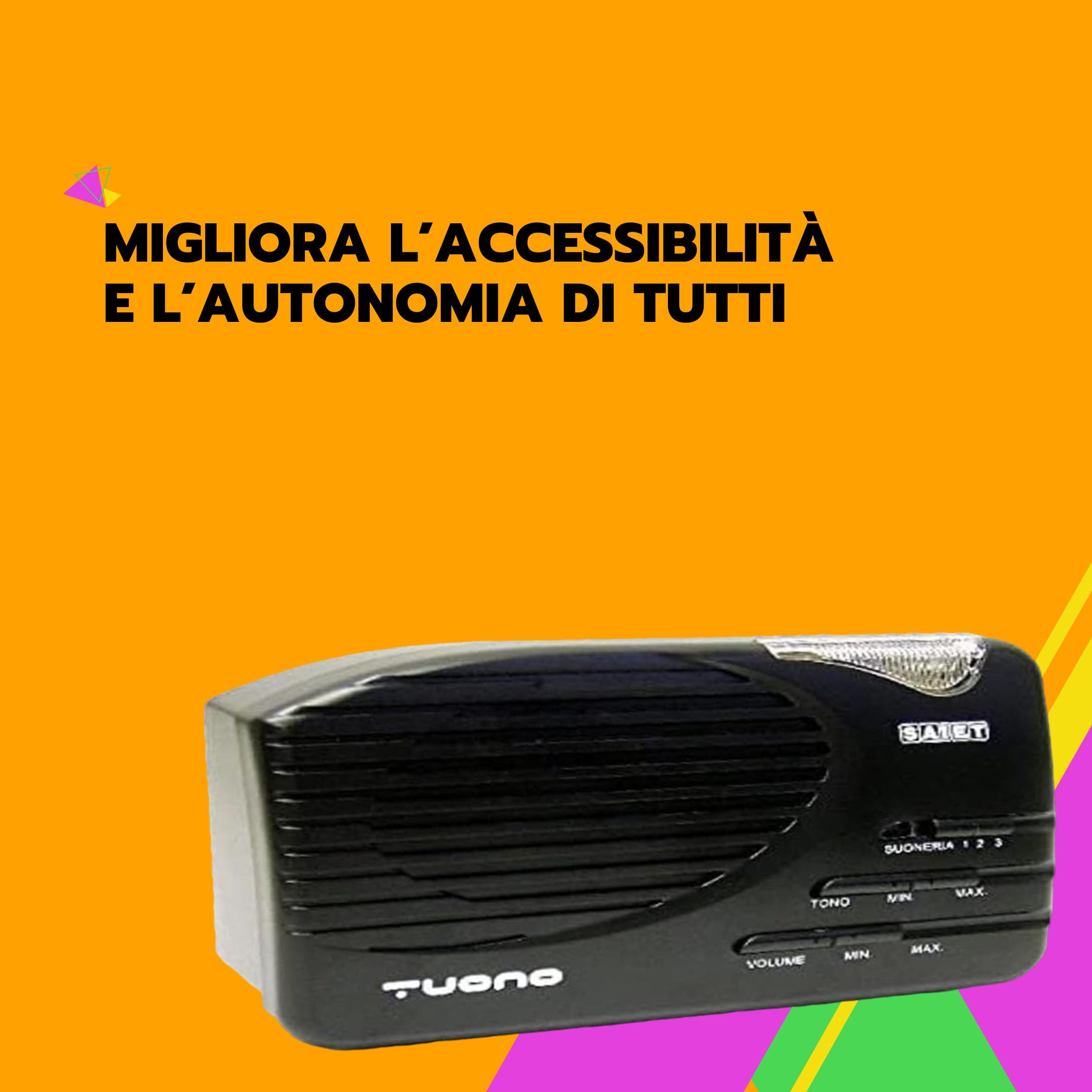 SAIET - TUONO Fixed Telephone Ringtone Amplifier - Intercom Amplifier for the Elderly
