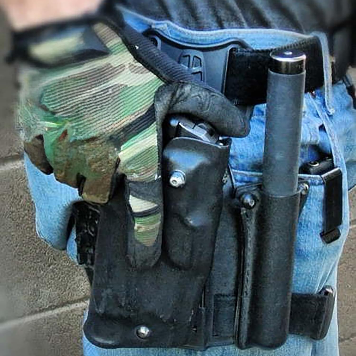 Drop Flex Adapter and QLS 19 22 for Quick Lock System Kit with Single Strap Platform Leg Guard for Holsters - Image 4