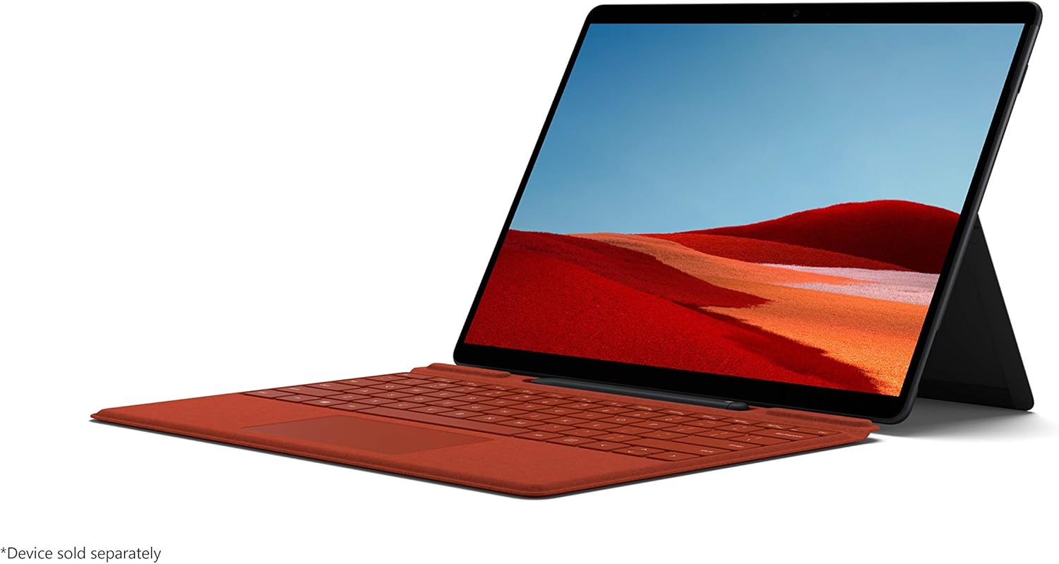 Frее Shірріng 🛒 Microsoft Surface Pro X Signature Keyboard with Slim Pen - Poppy Red, 25O-00021