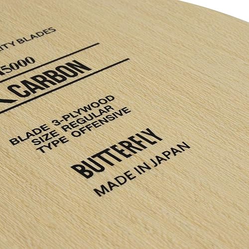 Miniatura 4 de Butterfly SK Carbon - Cuchilla de tenis de mesa TAMCA 5000 - Hoja de fibra de carbono - Cuchilla de tenis de mesa profesional Butterfly - Disponible