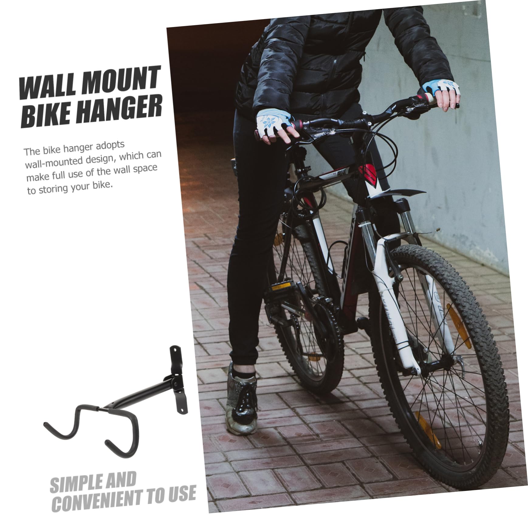Cabilock Colgador Pared Bicicleta Diseño Giratorio y Optimización de Espacio, Soporte para Garaje y Organización de Herramientas