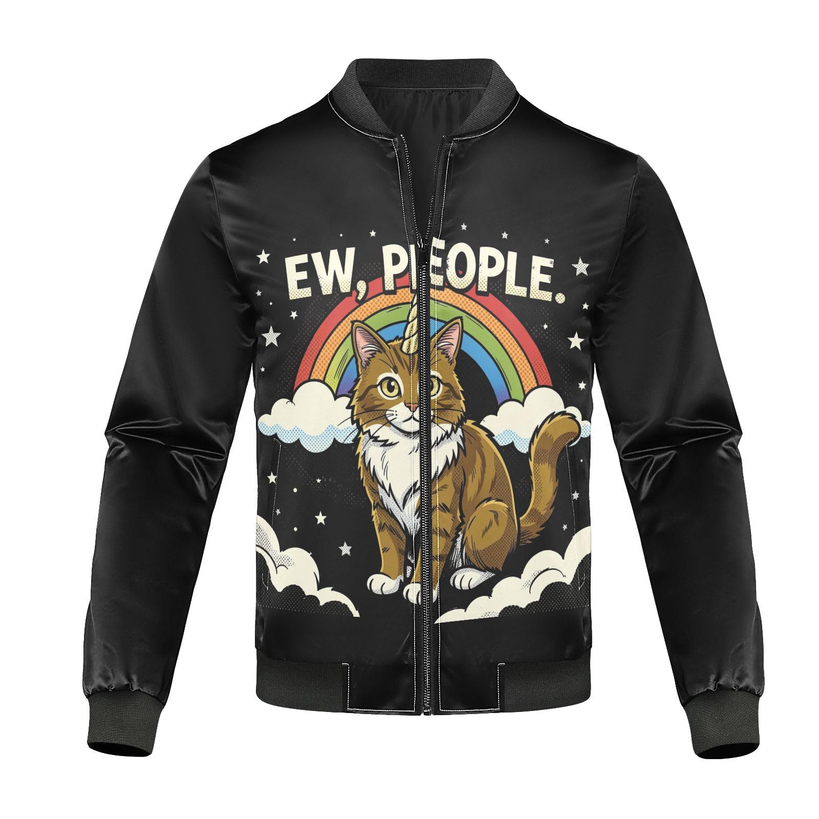 Chaqueta impermeable para hombre cortavientos ligero plegable casual urbano talla S gatos 8