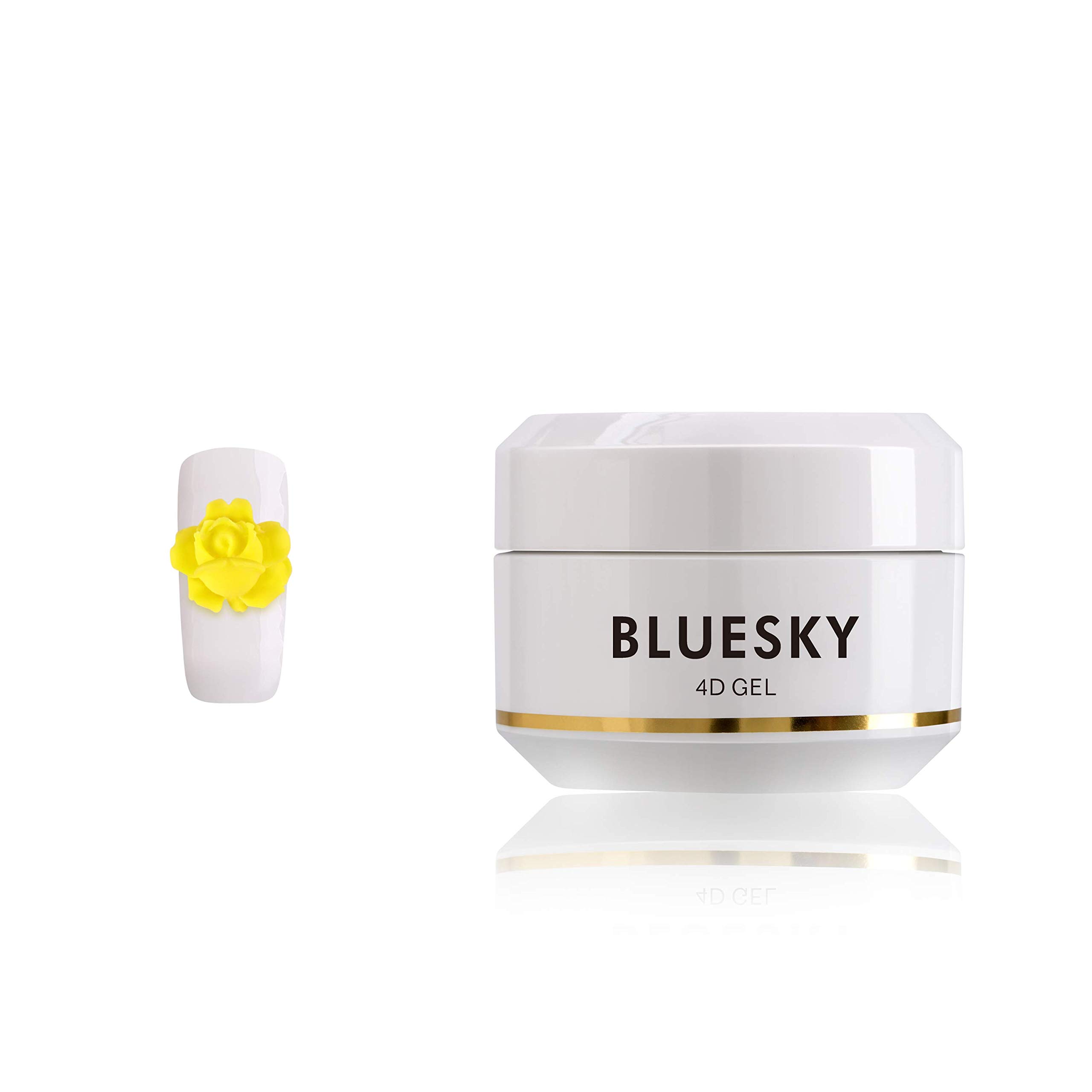 Bluesky Żelowy lakier do paznokci 4D, żel do zdobienia paznokci, żółty 03, 8 ml, żelowy lakier do paznokci, 4D, żółty, żel do projektowania paznokci (wymagane jest utwardzanie pod lampą UV), 8 ml