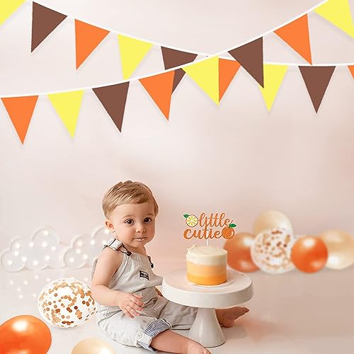 Miniatura 26 de Pancarta de otoño de 32 pies, bandera triangular, banderines de tela, banderines para decoración de otoño feliz otoño, día de Acción de Gracias