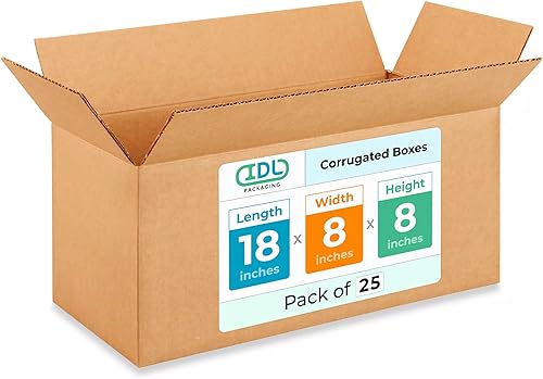 Miniatura 163 de Cajas para envío IDL Packaging - B-1266-5 de cartón corrugado, tamaño pequeño, de 12 pulgadas de largo x 6 pulgadas de ancho x 6 pulgadas de alto