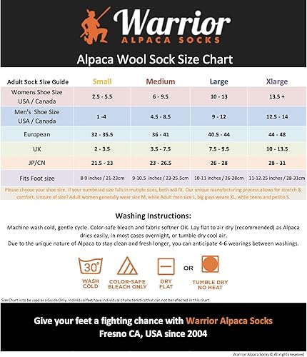 Miniatura 6 de WARRIOR ALPACA SOCKS - Calcetines de alpaca resistentes con forro de rizo resistente