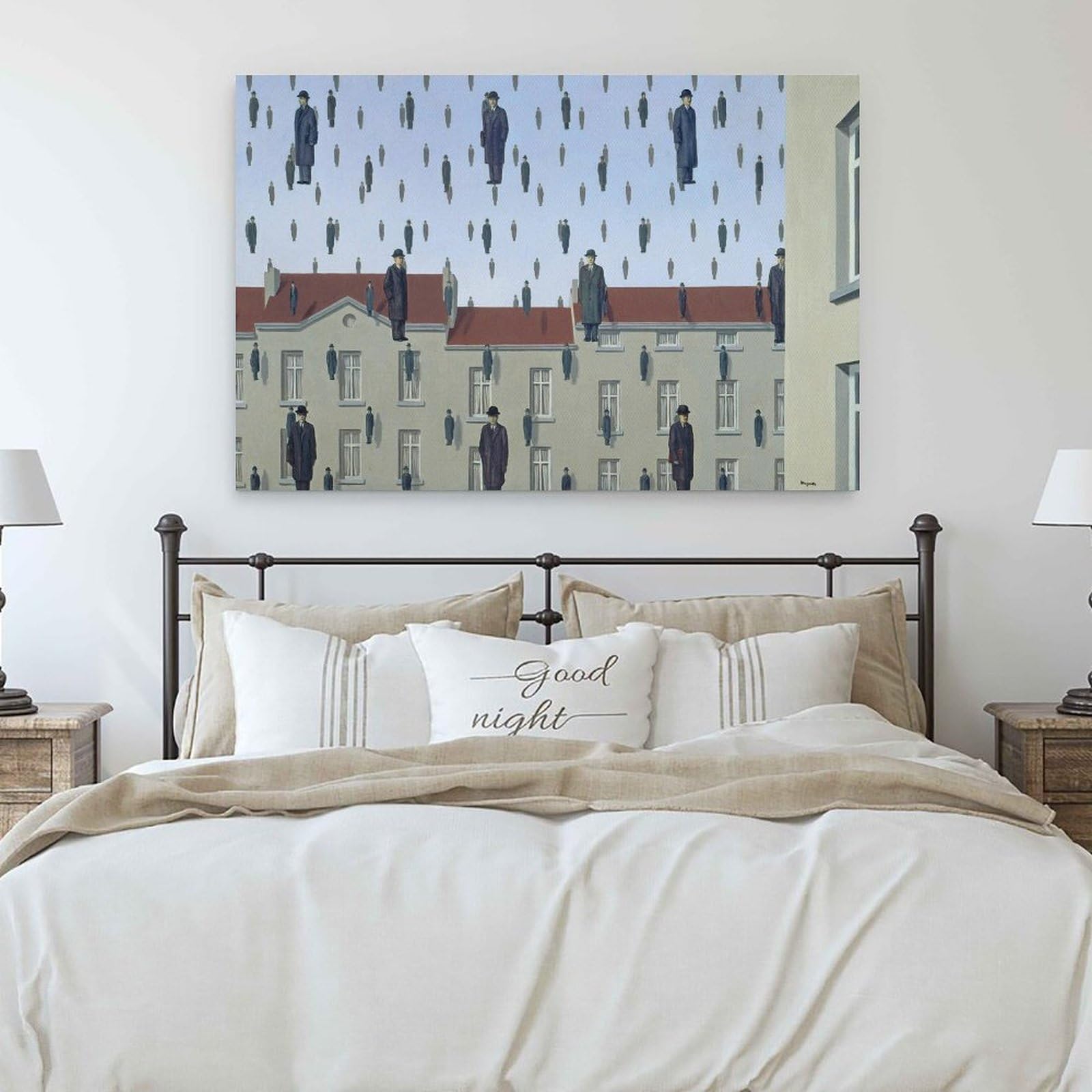 Amazon.co.jp: 有名な画家ルネ マグリット 作品リスト 『ゴルコンダ