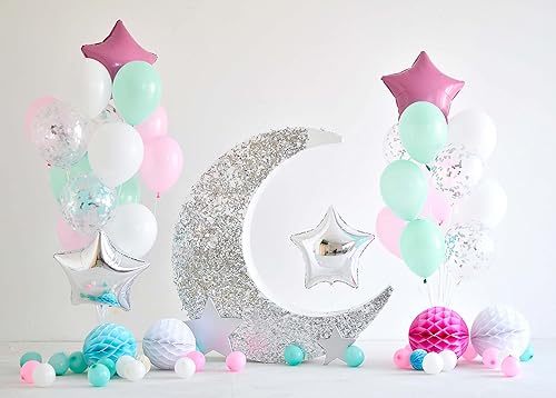 Vista 58 de Treasures Gifted Globos de color rosa claro macarrón, globos rosa pastel, globos rosa bebé de 12 pulgadas, globos rosa rubor, globos rosas grandes