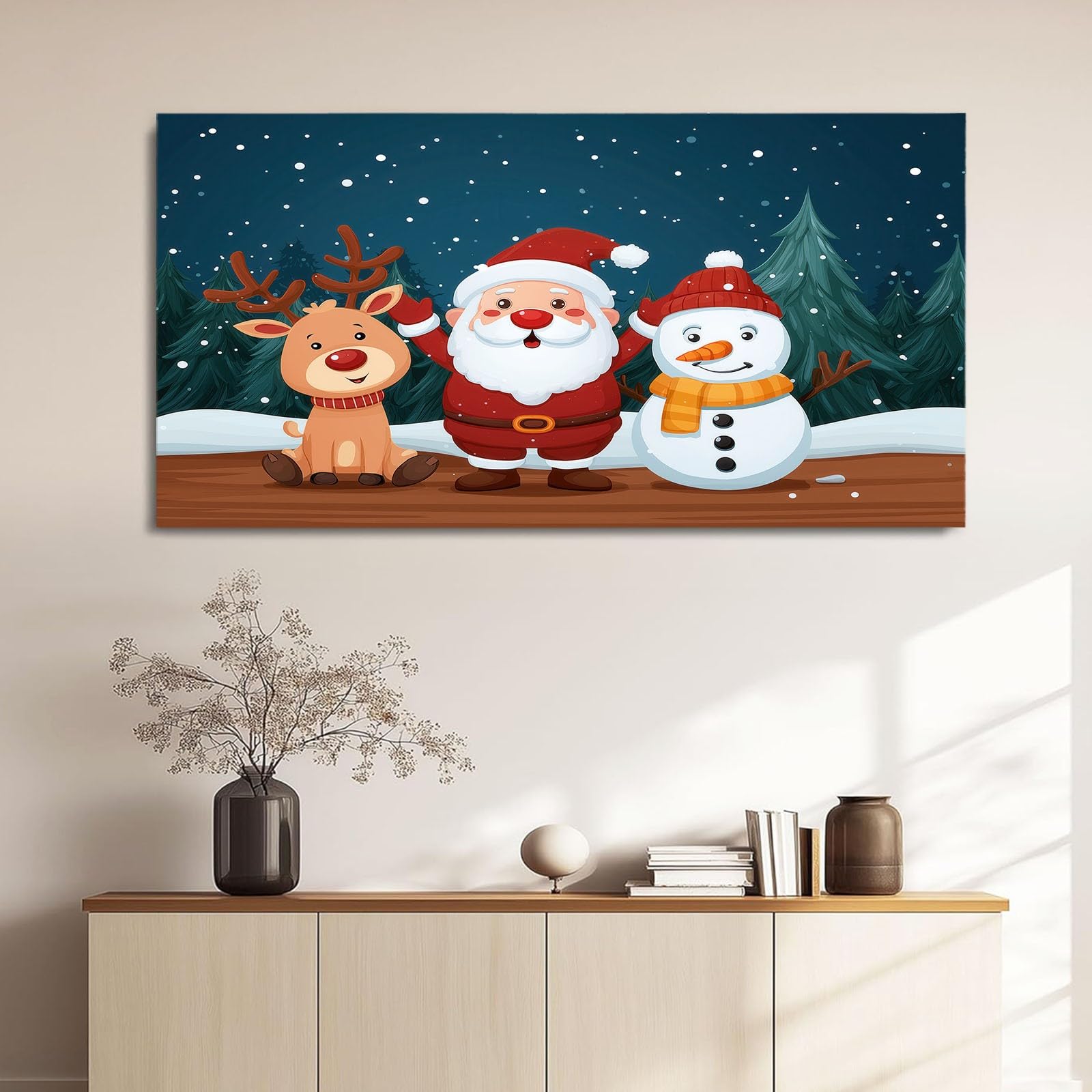 Générique Animazione Stile Natale Decorazione Parete Soggiorno Poster