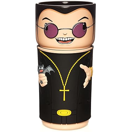 CosCups by Numskull Black Sabbath Ozzy Osbourne Ceramic Mug with Rubber Sleeve 400ml - Official Ozzy Osbourne Merchandise