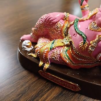 ピンクのガネーシャ像 ミニチュア置物（ゴールド） ピンクガネーシャ ピンクガネーシア タイ オブジェ 縁起物 像