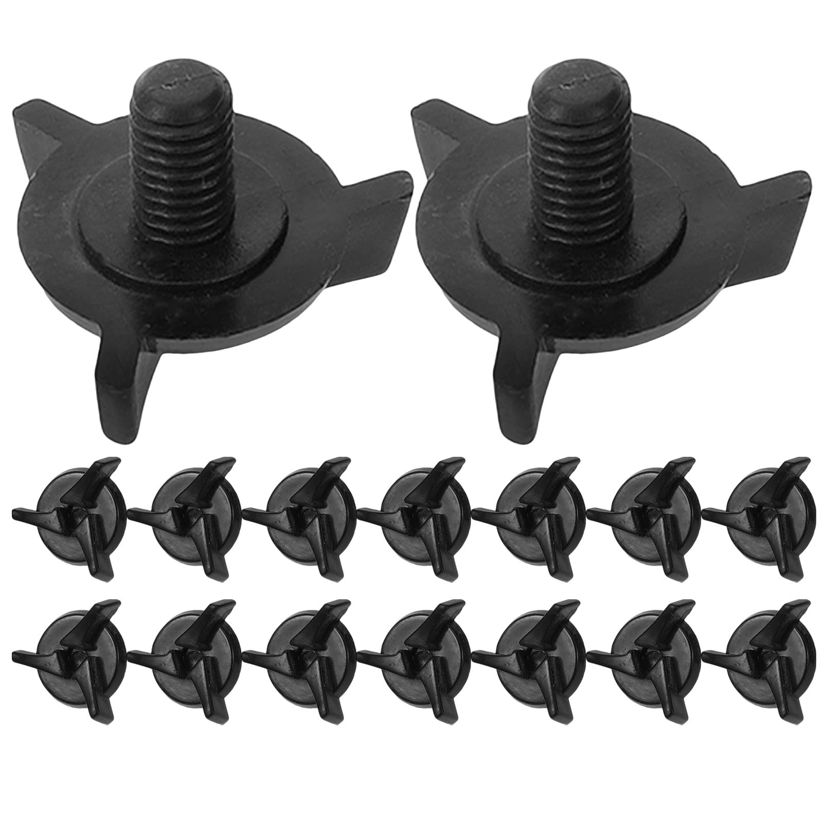 Operitacx 16pcs Motorcycle Helmet Accessories, Replacement Visor Screws - Plastic Helmet Fastener Set for Face Shield Repair Rider Maintenance