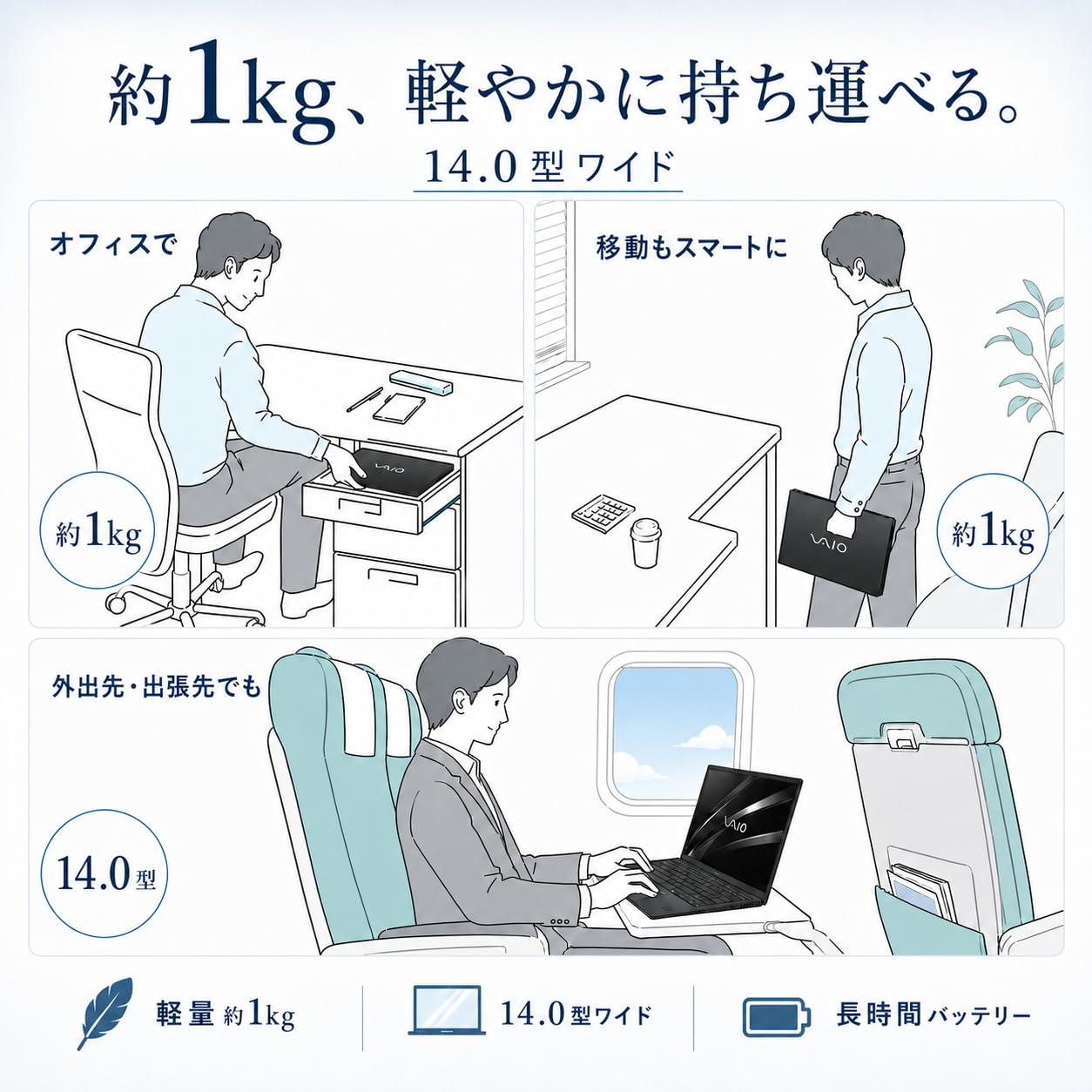 Amazon.co.jp: VAIO Core i5-1035G1 Laptop, 10th Generation, Approx