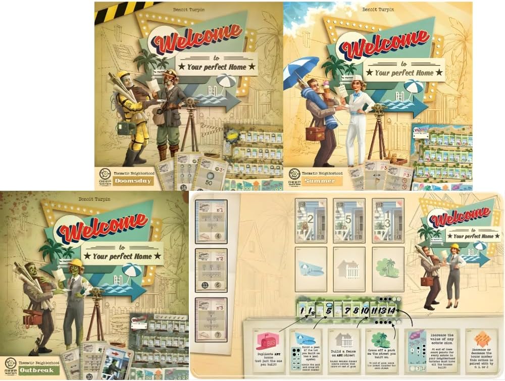 Amazon.com: Deep Water Games Welcome to The Neighborhood Board Game ...